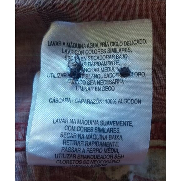 Red Shirt With Deer Print 100% Cotton - Picture 7 of 7